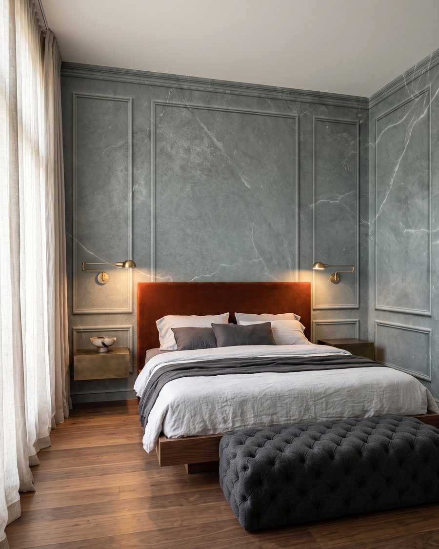 Panouri verzi cu vene — interior 2
