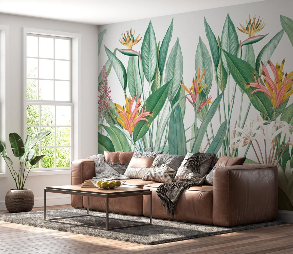 Frunze tropicale, flori ascuțite — interior 3