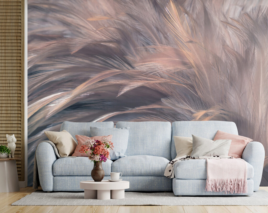 Pene gri, reflexe roz — interior 4