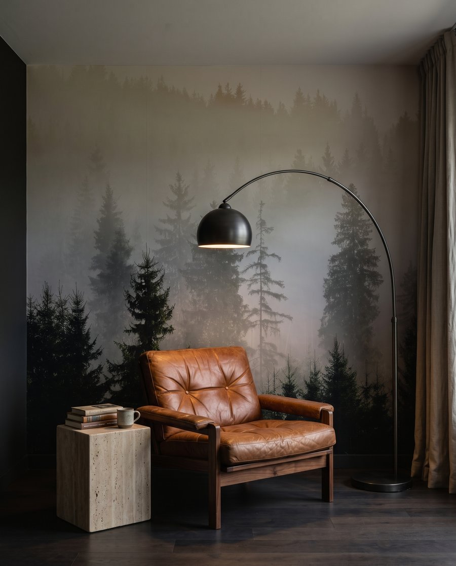 Pădure în lumină caldă — interior 4