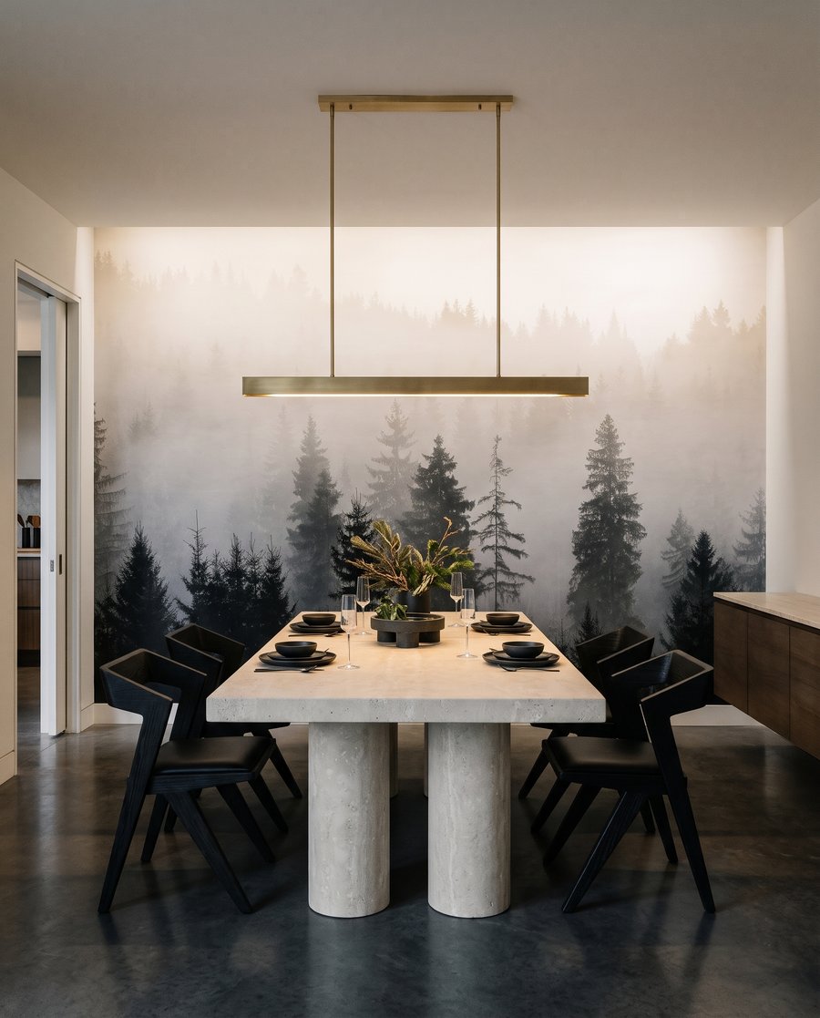 Pădure în lumină caldă — interior 6