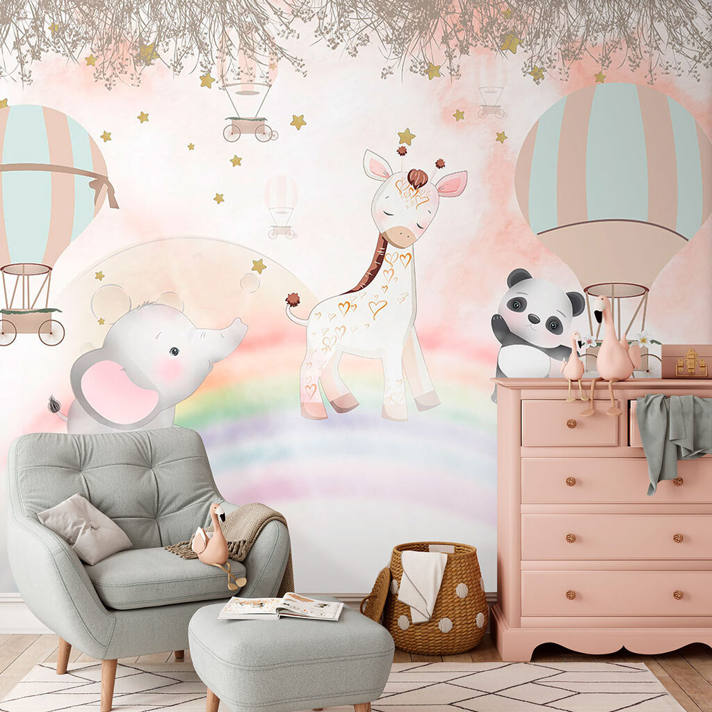 Prieteni sub curcubeu pastel — interior 4