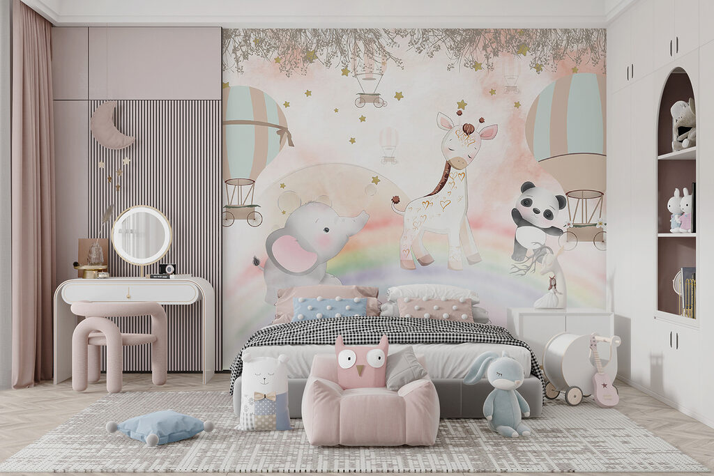 Prieteni sub curcubeu pastel — interior 5