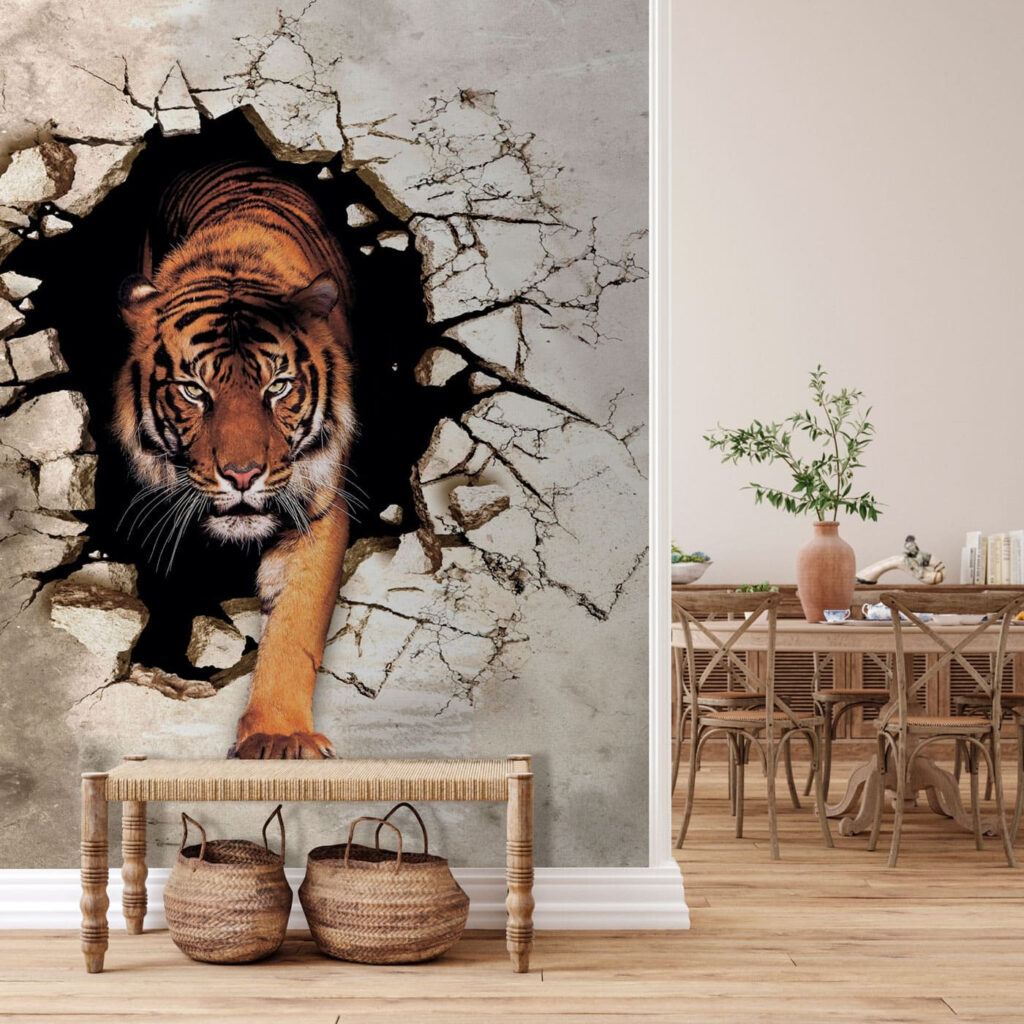 Tigru prin perete — interior 2