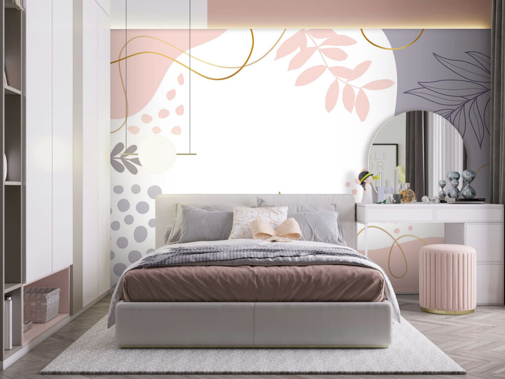 Forme pastel și spațiu — interior 1