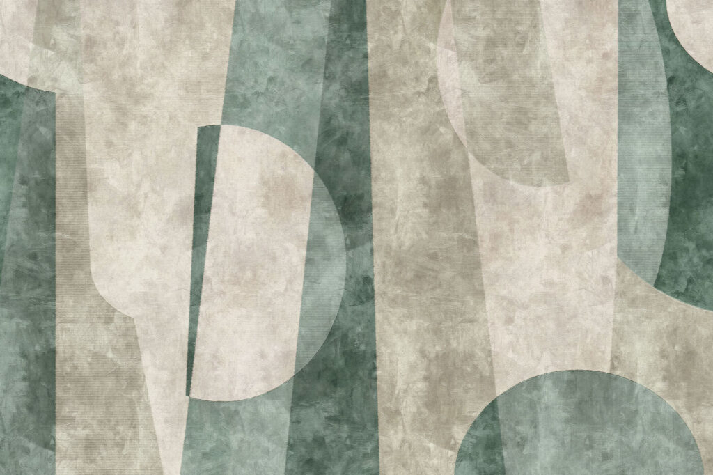 Forme curbate în verde — design complet