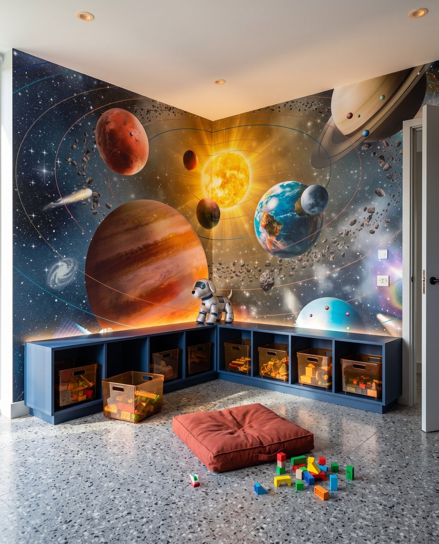 Planete în jurul soarelui într-un interior
