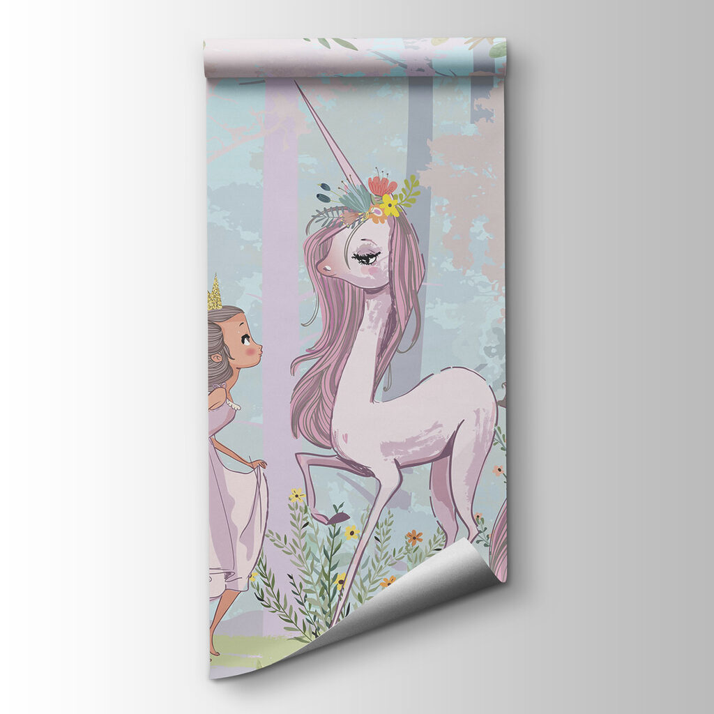 Prințesa cu unicornul roz — vizualizare produs