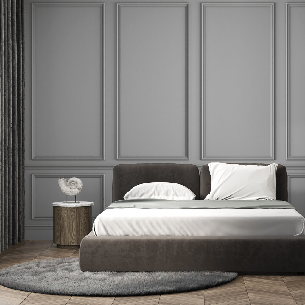 Panouri antracit cu rame — interior 2