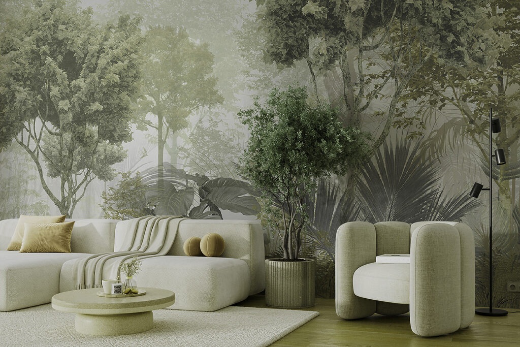 Junglă verde dimineața — interior 4