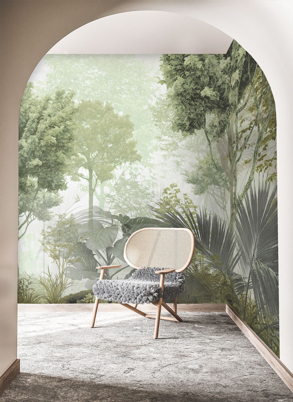 Junglă verde dimineața — interior 5