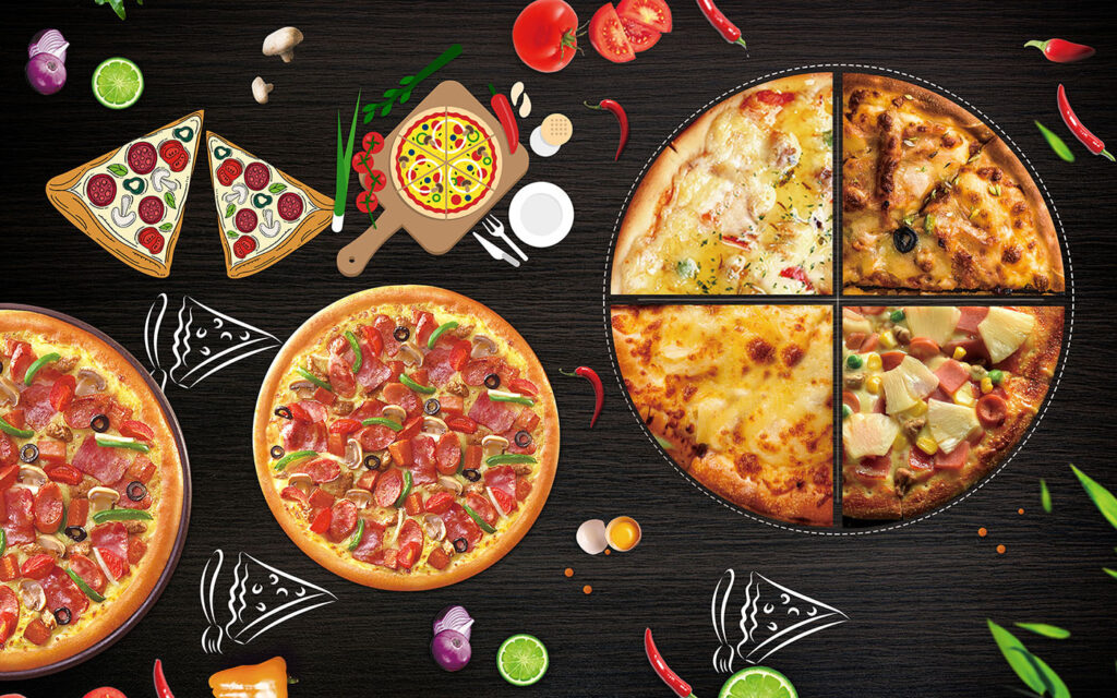 Pizza pe blat — design complet
