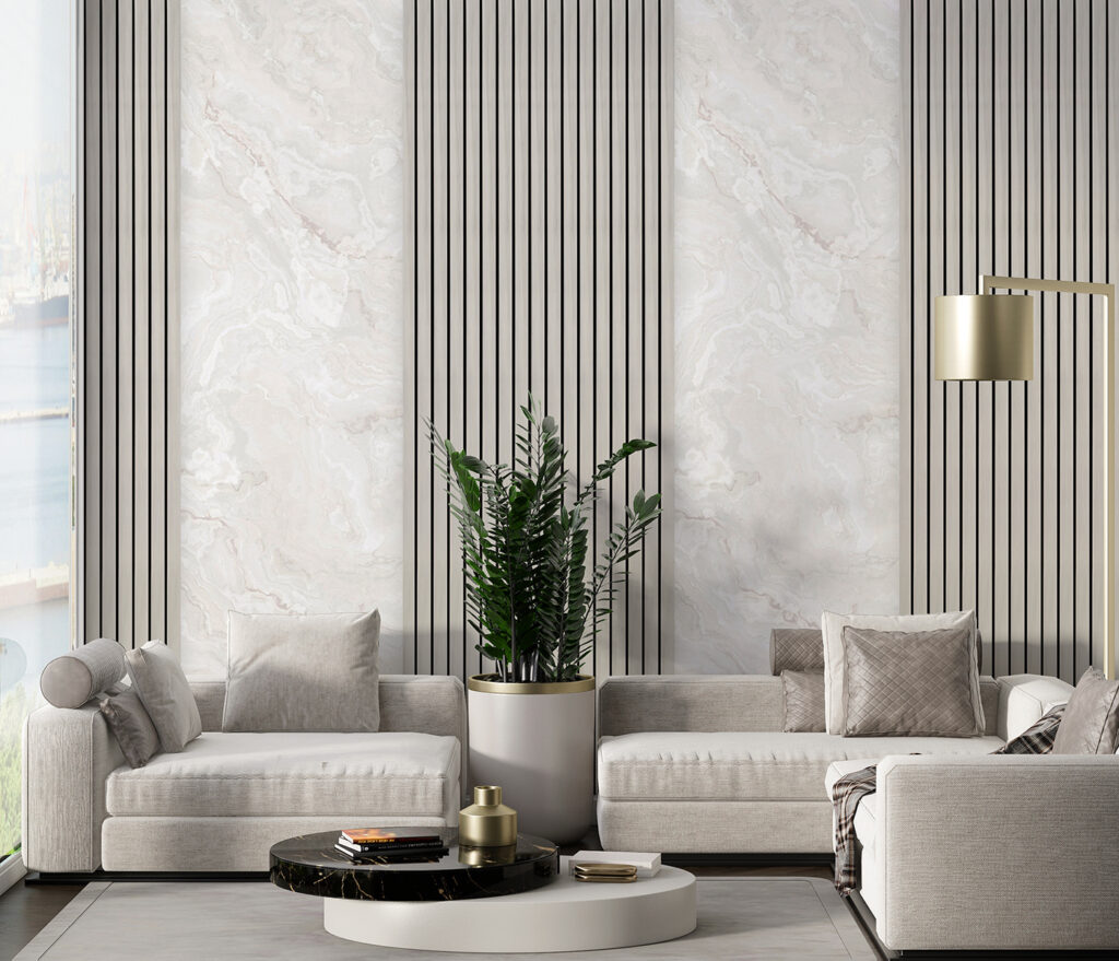 Panouri deschise cu dungi — interior 7