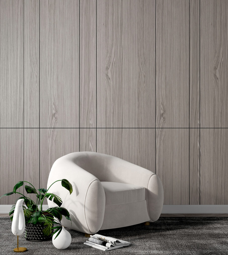 Panouri verticale gri — interior 1