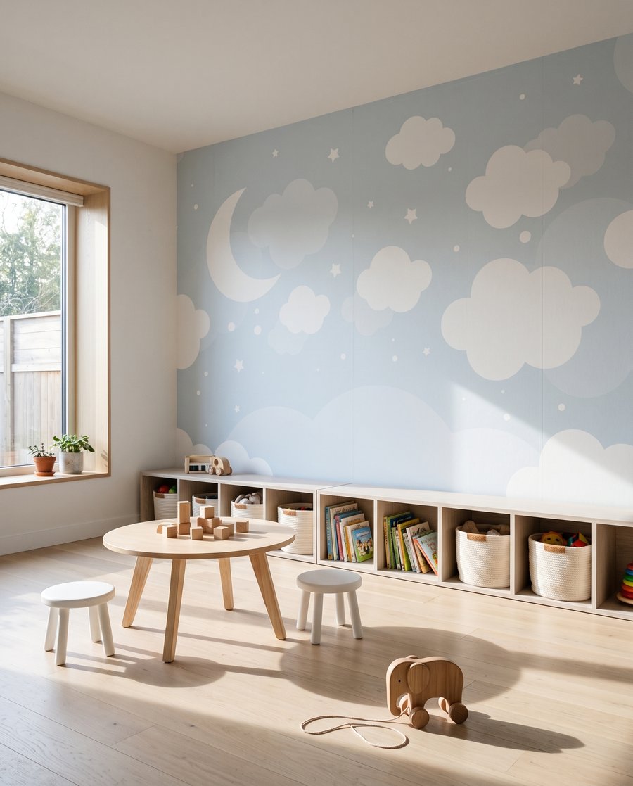 Lună între norișori albaștri — interior 5