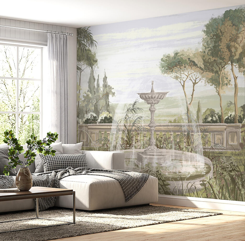 Fântână în grădină tropicală — interior 3
