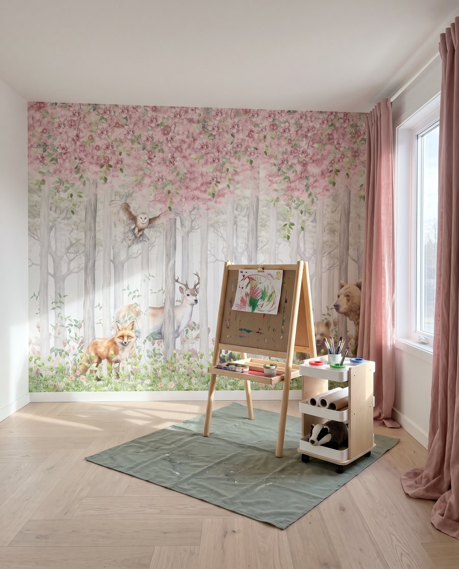 Animale sub crengi roz — interior 7