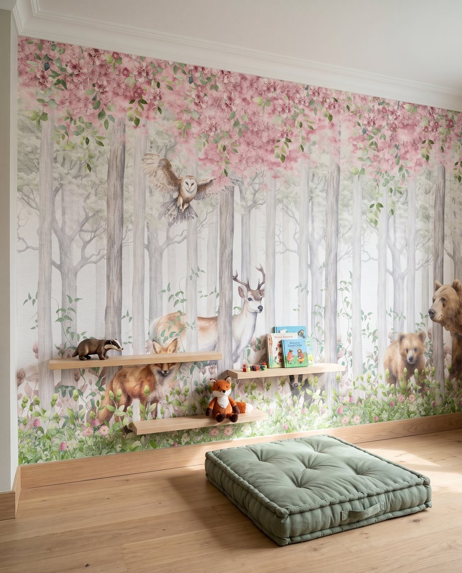 Animale sub crengi roz — interior 6