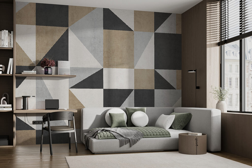 Triunghiuri în tonuri pământii — interior 5