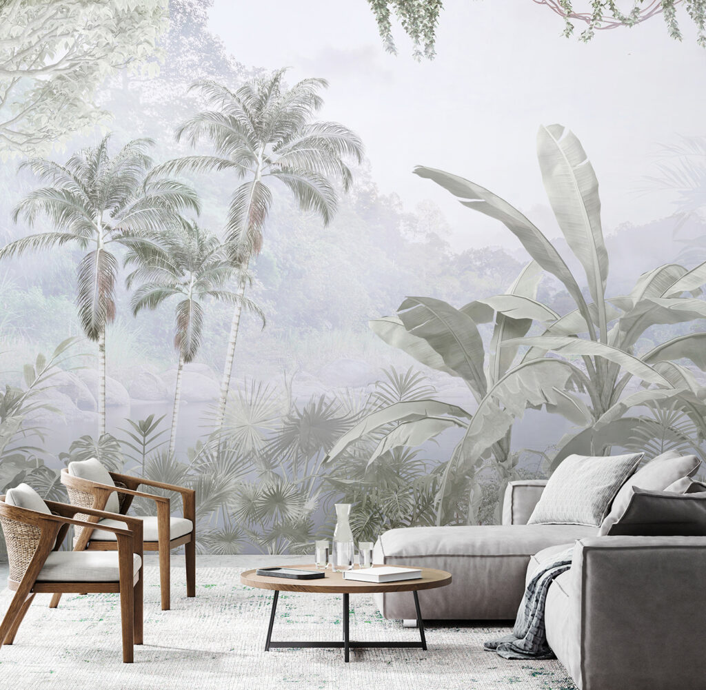 Frunze tropicale în depărtare — interior 1