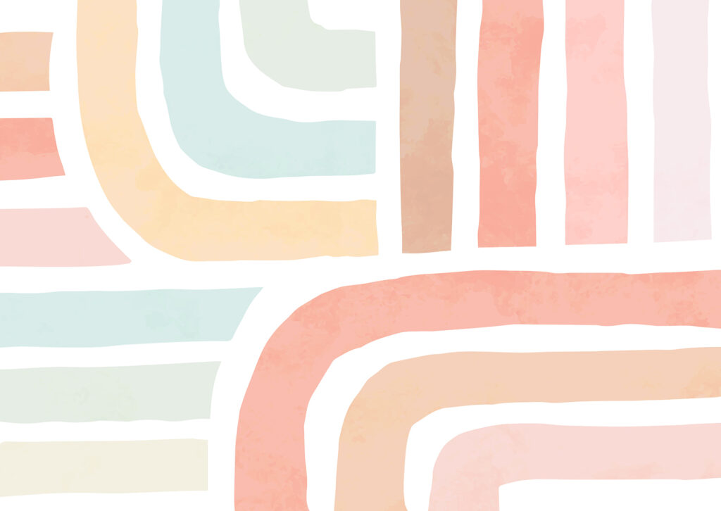 Benzi pastelate curbate — design complet