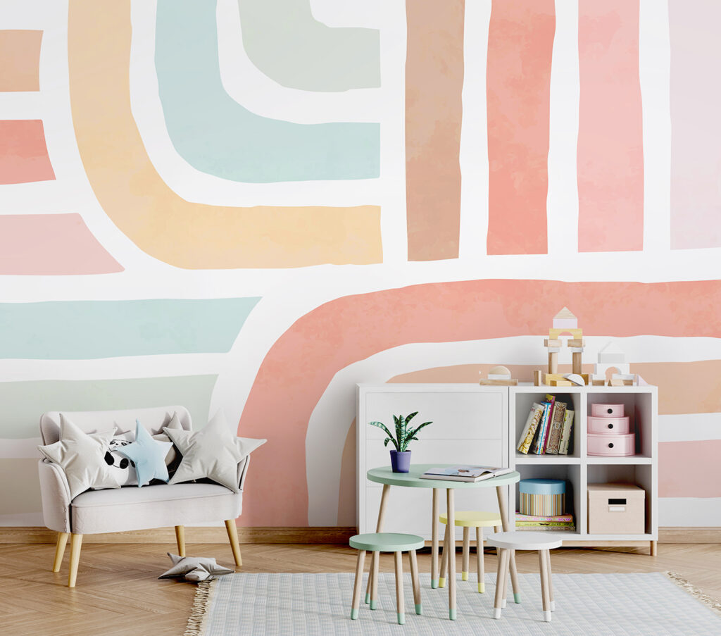 Benzi pastelate curbate — interior 3