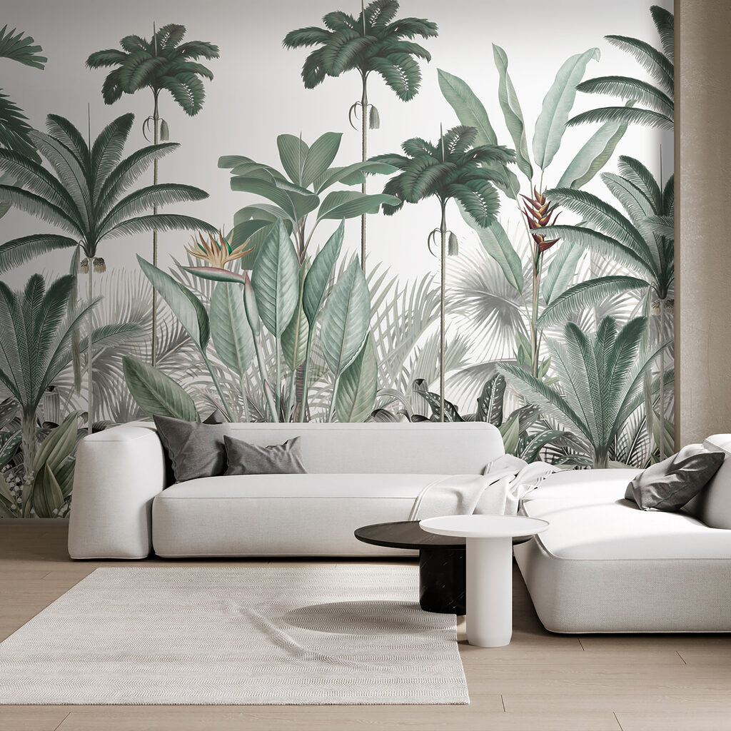 Palmieri în hașurare fină — interior 3