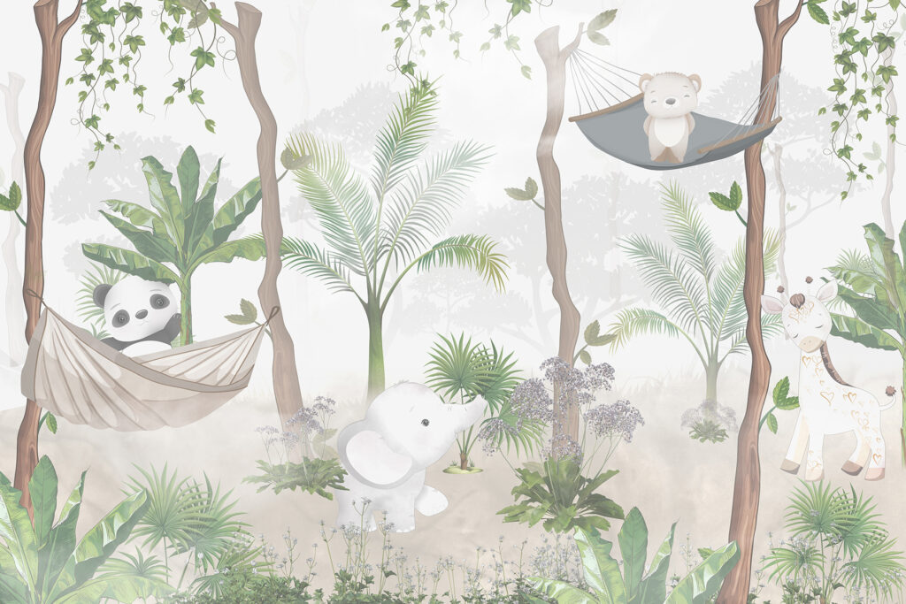 Animale în hamace — design complet