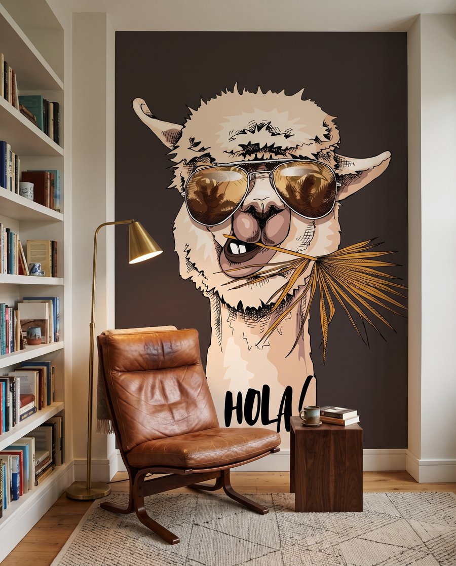 Lama cu ochelari — interior 1
