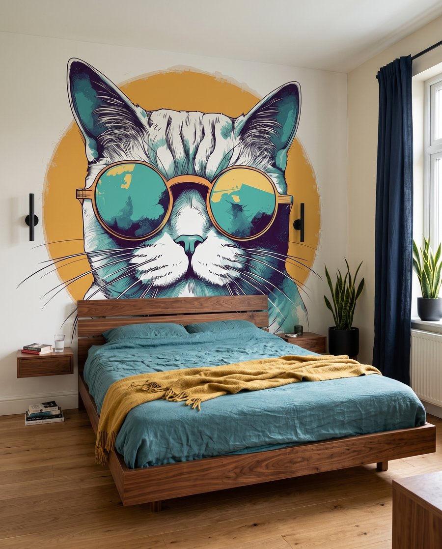 Portret grafic de pisică — interior 7