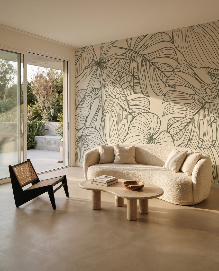 Frunze în contur verde — interior 3