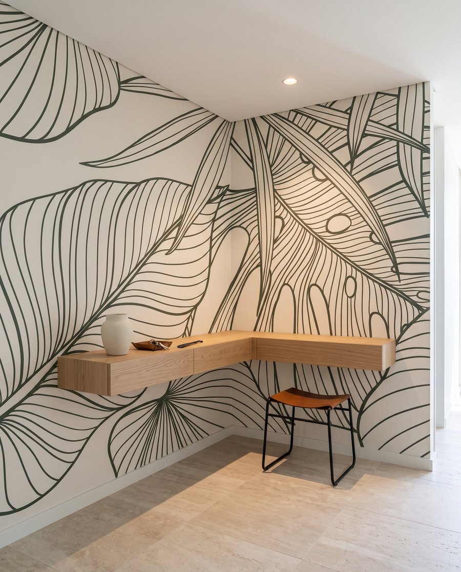 Frunze în contur verde — interior 5