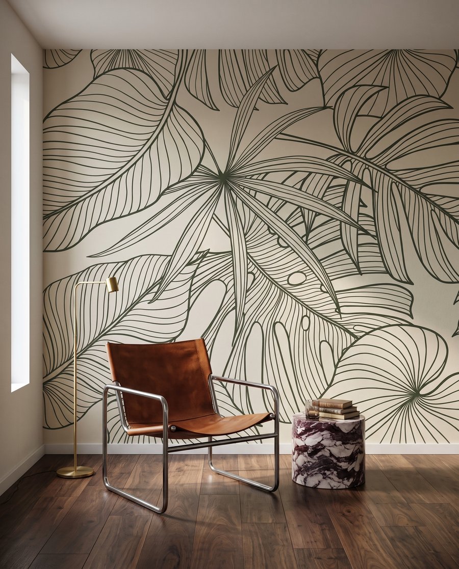 Frunze în contur verde — interior 7