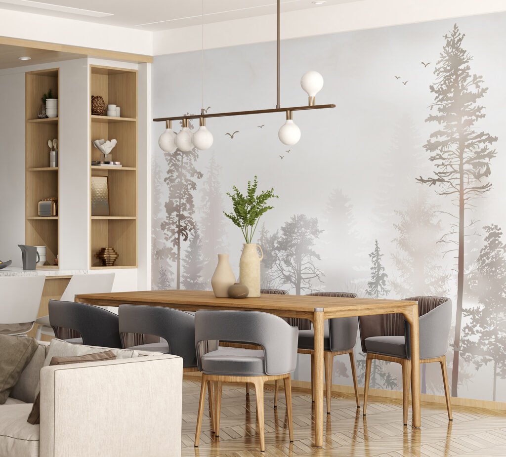 Pini în dimineață palidă — interior 5