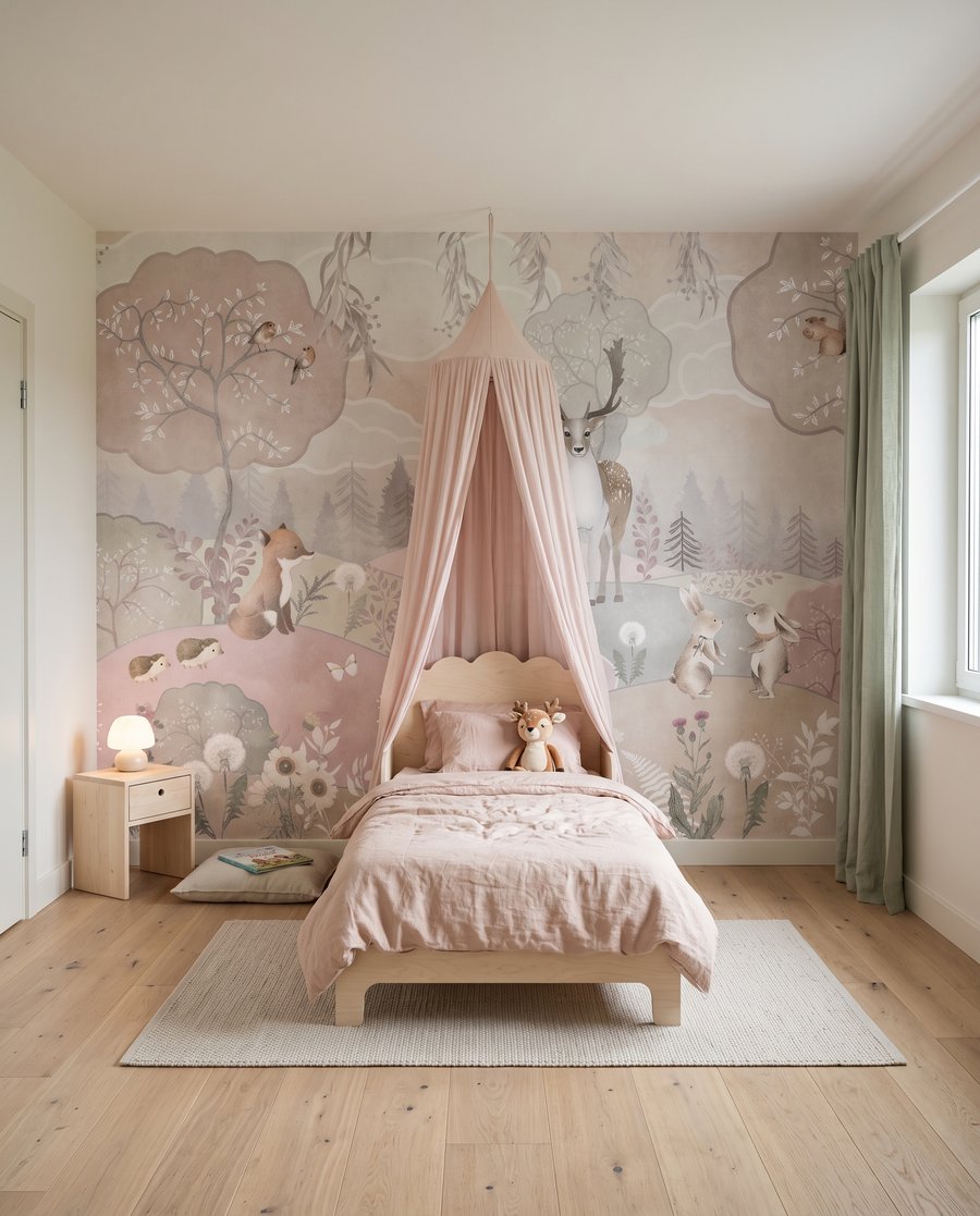 Animale pe dealuri roz — interior 2