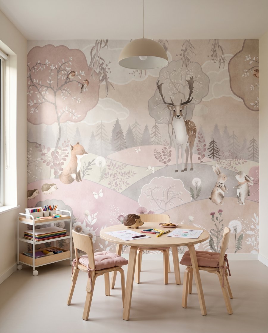 Animale pe dealuri roz — interior 4