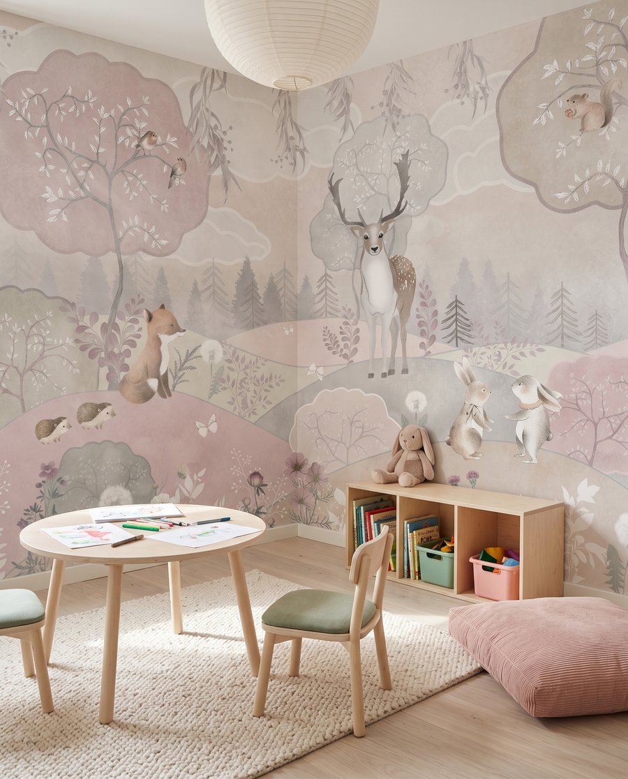 Animale pe dealuri roz — interior 5