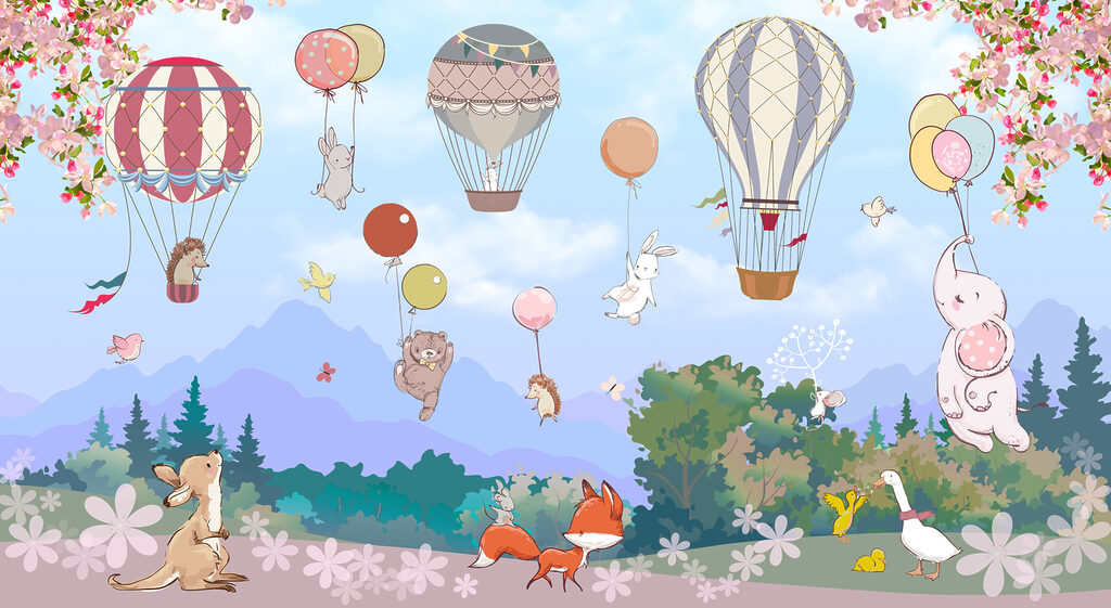Animale cu baloane — design complet