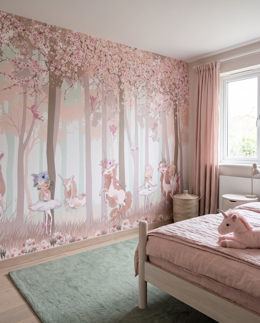 Unicorni în pădure roz — interior 2