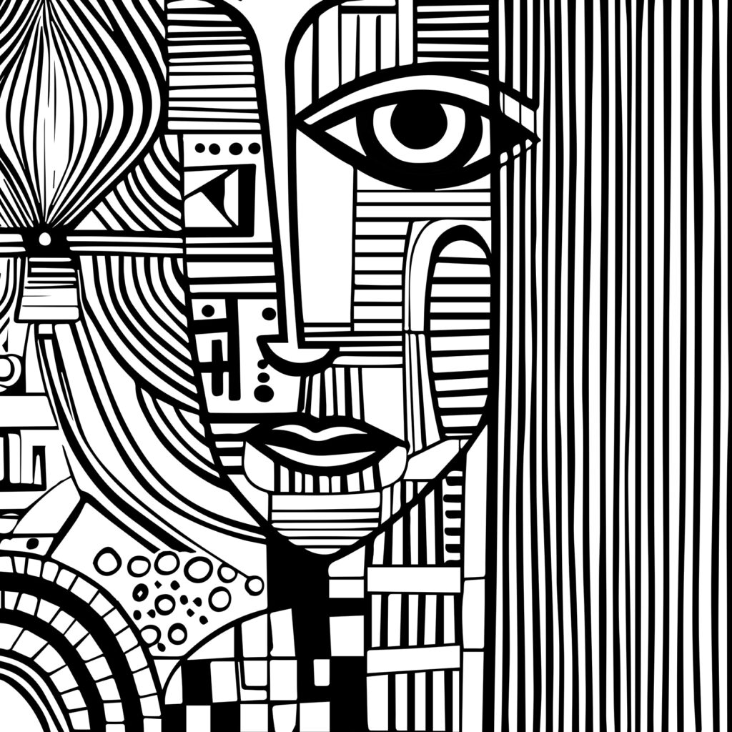 Chipuri în ritmuri negre — design complet