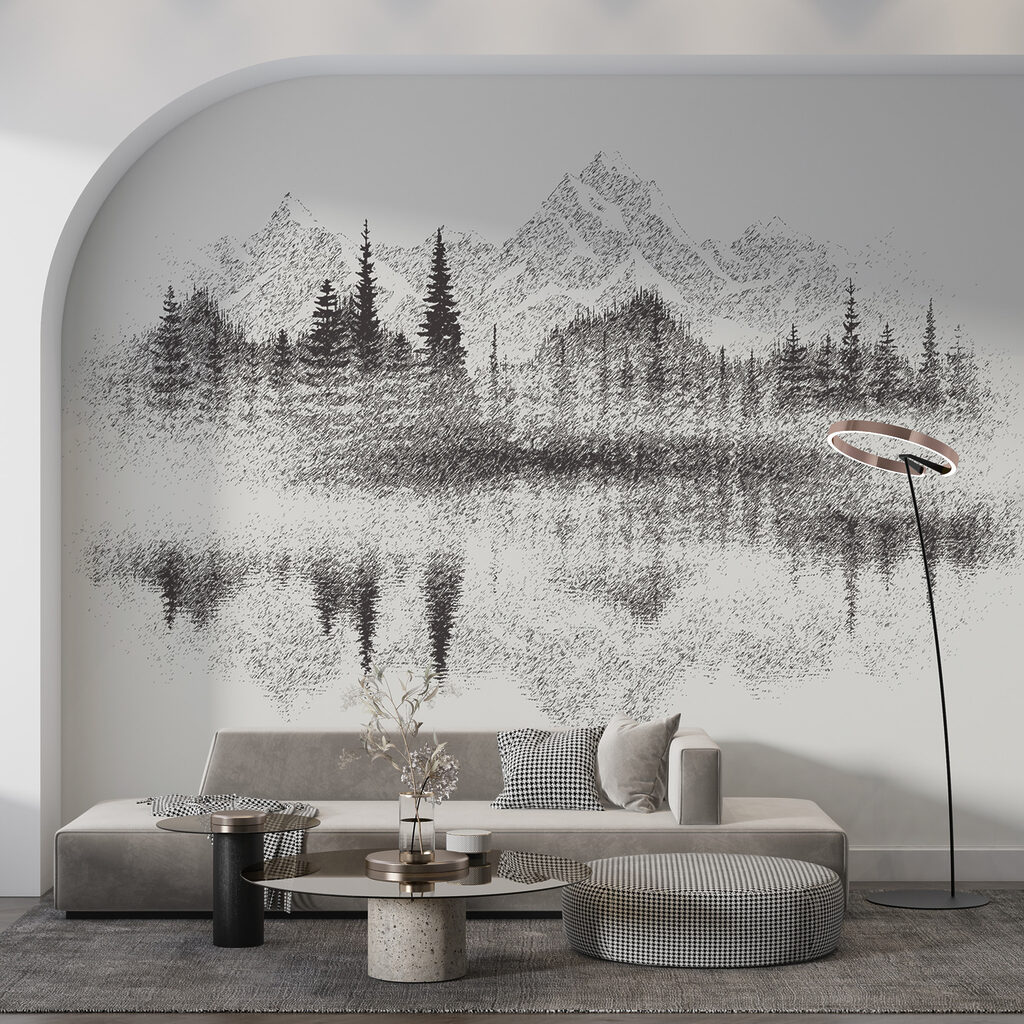 Munți oglindiți în lac — interior 4
