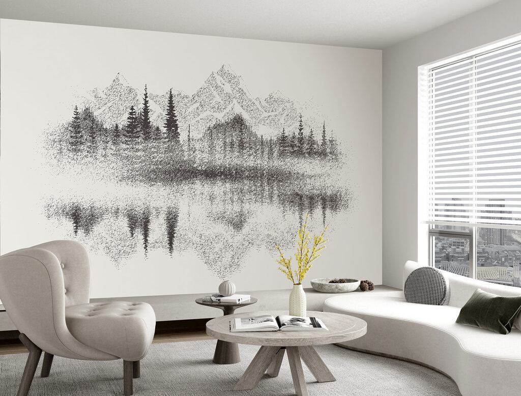 Munți oglindiți în lac — interior 2