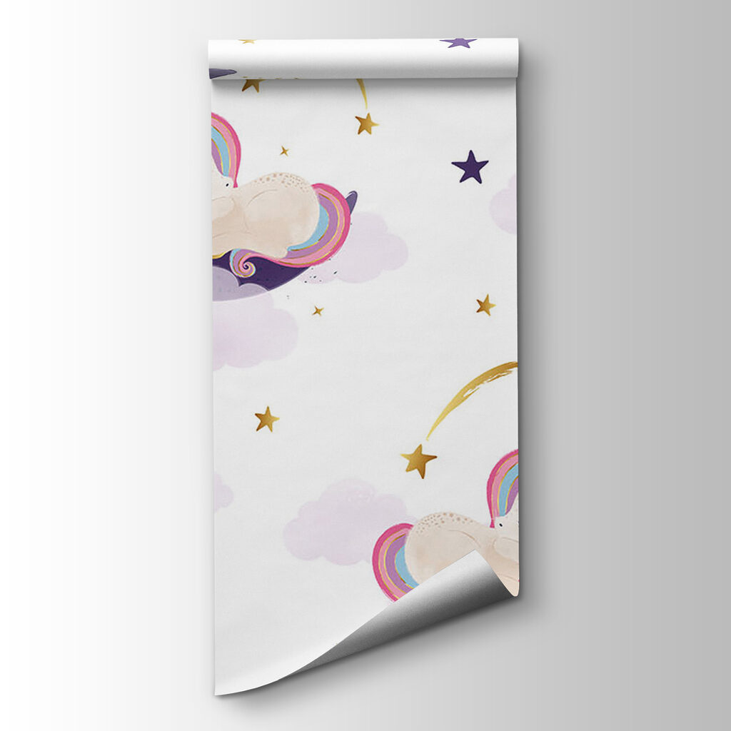 Unicorni sub lunile violet — vizualizare produs