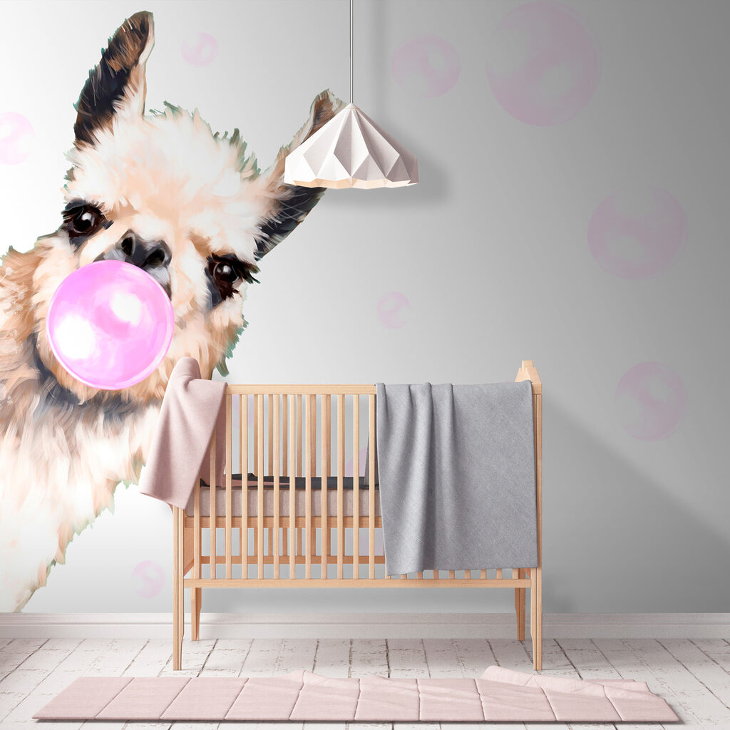 Lama face un balon — interior 2