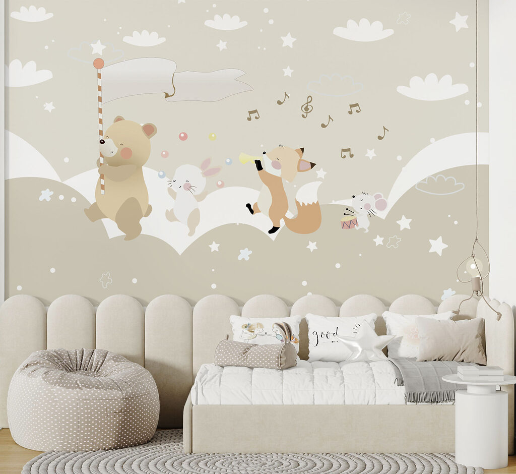 Animale muzicante printre nori — interior 1