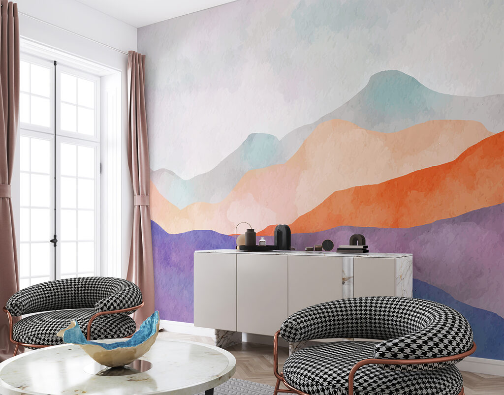 Munți violet, orizont portocaliu — interior 3