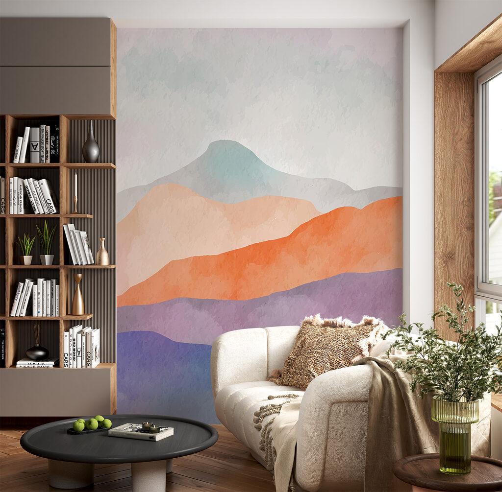 Munți violet, orizont portocaliu — interior 1