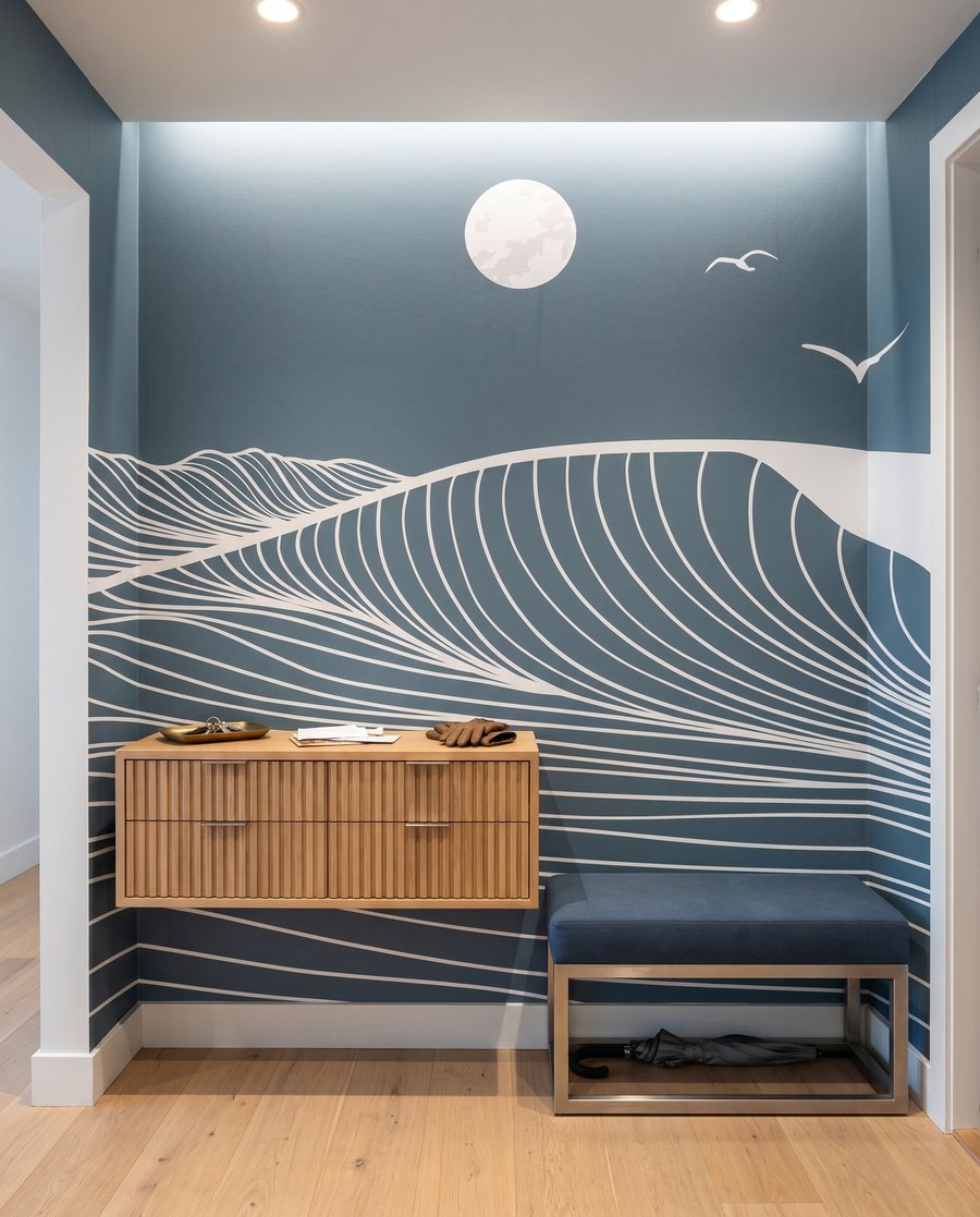 Valuri albe sub lună — interior 1