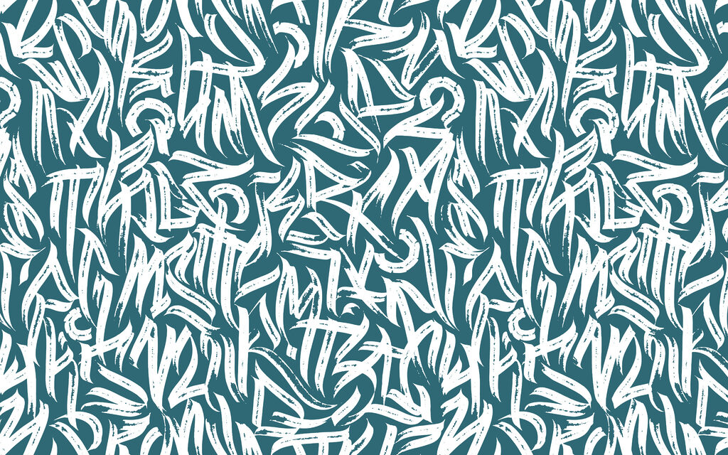 Semne de graffiti — design complet