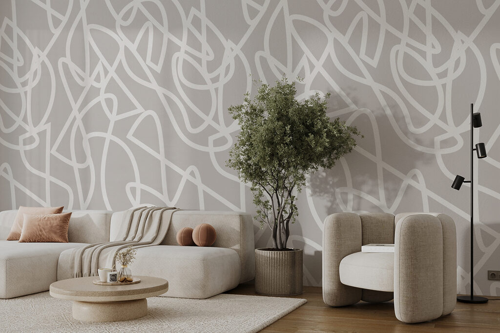 Bucle albe pe fond — interior 2